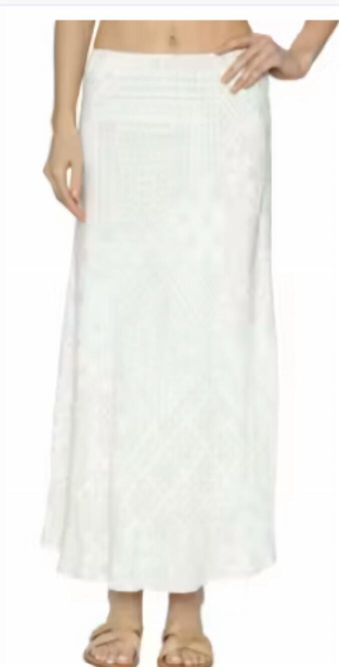 NEW DREW gwen paisley skirt in sand